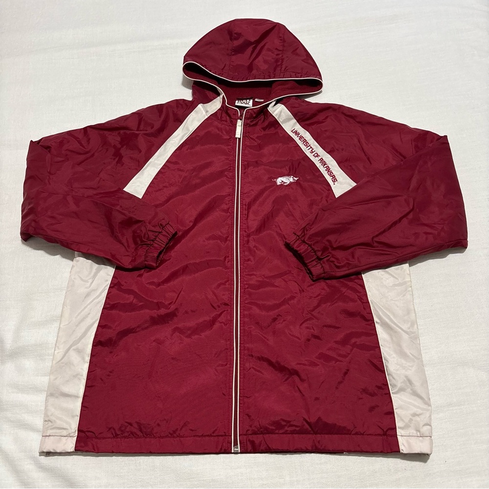 Vintage Red Oak Arkansas Razorbacks Hooded Coat